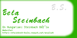 bela steinbach business card